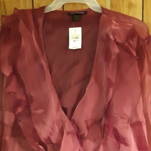Ashley Stewart Wrap Around Blouse